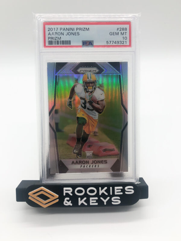 2017 Prizm Aaron Jones RC Prizm PSA 10