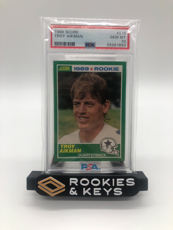 1989 Score Troy Aikman RC PSA 10