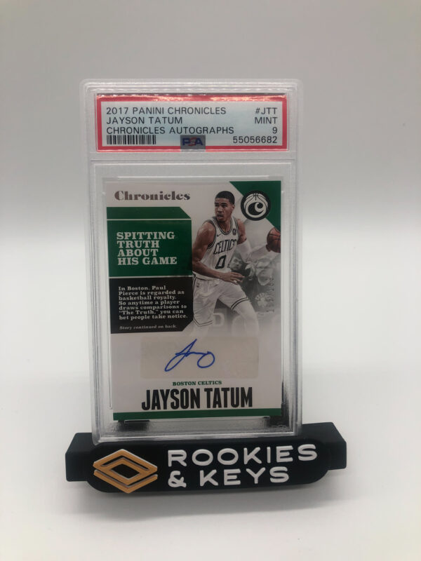 2017 Panini Chronicles Jayson Tatum Chronicles Autographs PSA 9